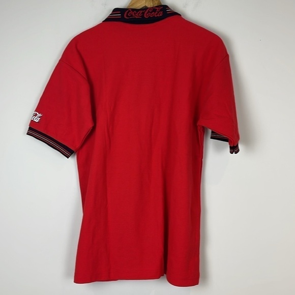 Coca-Cola Olympics Red Polo Shirt - Size Medium - Picture 7 of 10